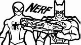 Nerf Coloring Gun Pages Spiderman Batman Drawing Colouring Guns Kids Printable Boys Mega Print Color Sheets Getdrawings Getcolorings Coloringpagesfortoddlers Choose sketch template