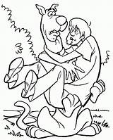 Scooby Doo Shaggy Abrazados Brazos Dibujoscolorear Escubidu Imagensemoldes Carros sketch template