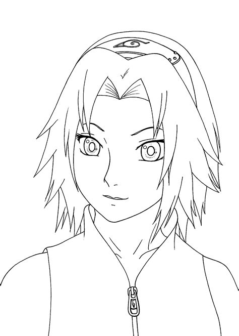 naruto coloring pages sakura coloring home
