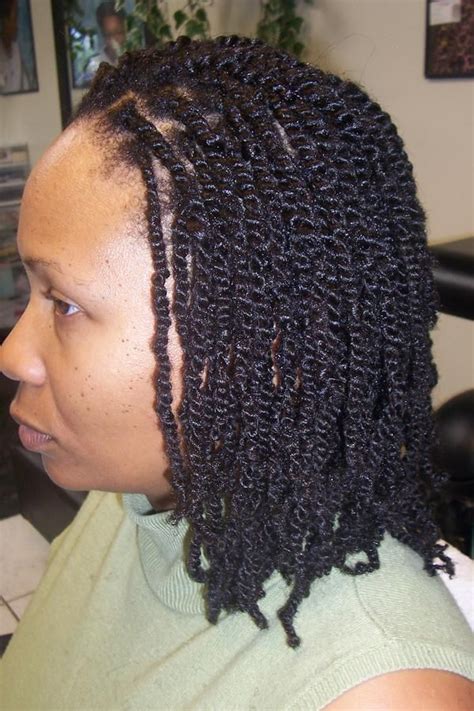 freshly defined twist out on tapered short natural hair twist braid