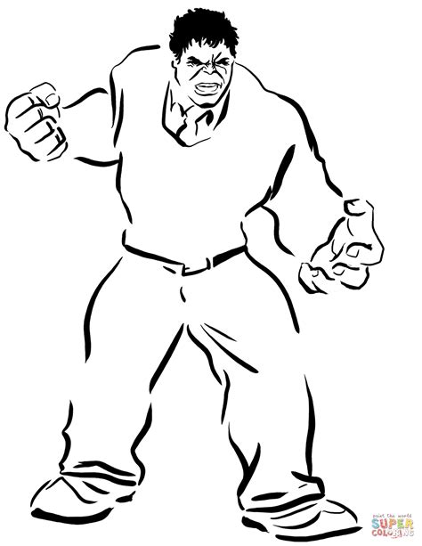 hulk coloring page  printable coloring pages