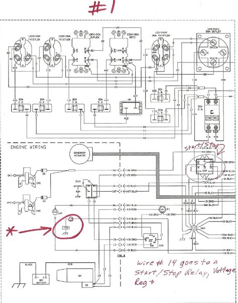 generac generator wiring diagram generac   generac   watt portable generator wiring