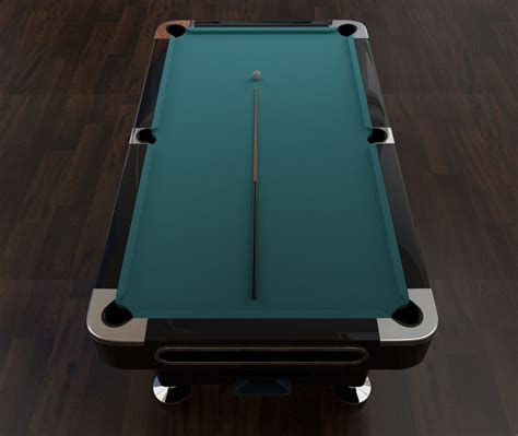Billiard Pool Table Free 3d Model Cgtrader