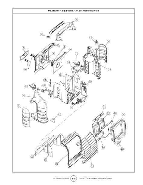 buddy heater parts diagram