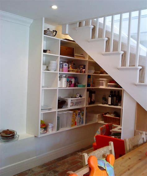 shelves  stairs house shelves basement living rooms shelves