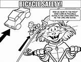 Safety Bicycle Coloring Pages Colouring Medium Resolution sketch template