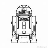 Coloring Drawing Line Pages Star Wars R2 D2 Icon Starwars Avatar Printable Kids Icons Color Iconfinder sketch template