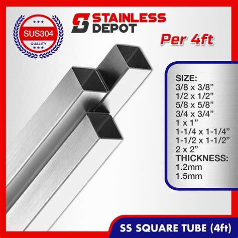 ft stainless square tube stainless tubular stainless tube square