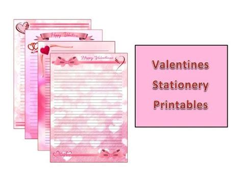 valentines stationery printables teaching resources