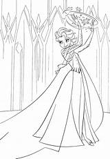 Elsa Castle Spell Pintar Crowns sketch template