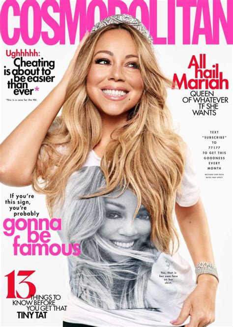 mariah carey looks very cute on the cover of cosmo go fug yourself