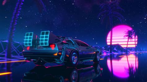 delorean ambient synthwave drive 4k ultra hd 60fps youtube
