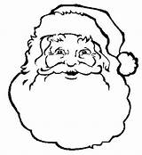 Santa Claus Face Coloring Printable Pages Christmas Print Template Color Kids Book Colouring Adults Colour Santas Faces Sheets Templates Drawing sketch template