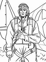 Coloring Military Soldier Bring Parachute Pages sketch template
