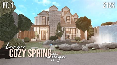 roblox bloxburg large cozy spring cottage pt  youtube