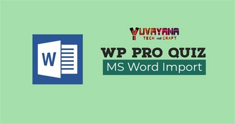 wp pro quiz bulk question upload  ms word template yuvayana group
