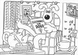 Gromit Electronics Coloring Pages Read Reads Printable Wallace Supercoloring Categories Color sketch template