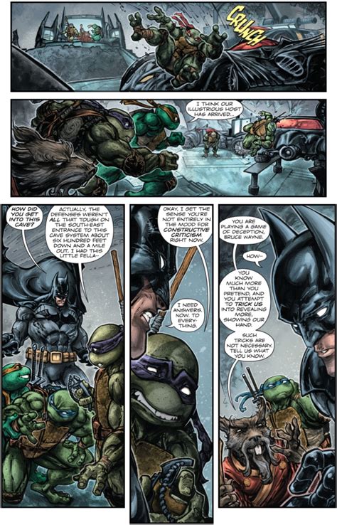 Teenage Mutant Ninja Turtles In The Batcave Comicnewbies