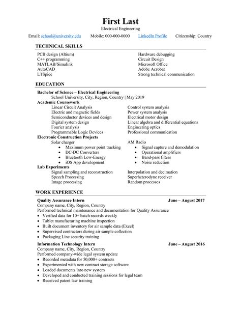 generic resume format  docdroid