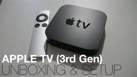 apple tv  gen unboxing setup youtube