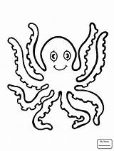 Octopus Coloring Cute Pages Drawing Printable Animales Getdrawings Kids Pulpo Para sketch template