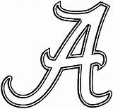 Alabama Logo Tide University Crimson Football Coloring Clipart Logos Clip Outline Pages Florida Drawing Library Roll Cliparts Gators Quilt Silhouette sketch template