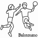 Negro Deportes Balonmano Locos Bajitos Esos Infantil sketch template