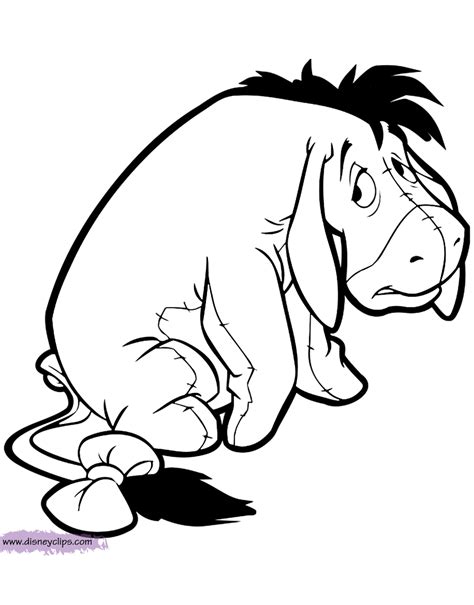 eeyore coloring pages disney coloring book