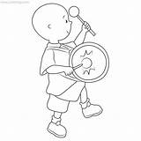 Caillou Xcolorings sketch template