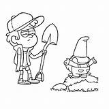 Coloring4free Dipper Cipher sketch template