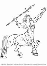 Centaur Creatures Greek Learn Anatomy Drawingtutorials101 sketch template