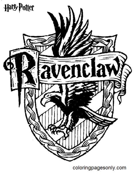 hogwarts house coloring pages