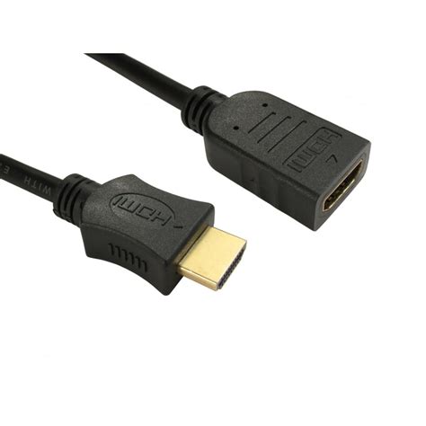 hdmi extension cable black