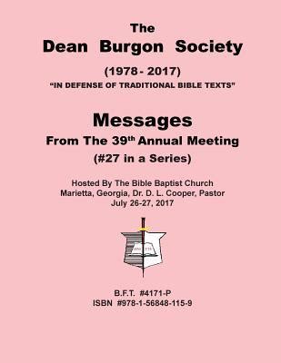 dean burgon society message book  messages