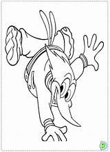 Woodpecker Woody Coloring Colouring Pages Dinokids Close Print Popular sketch template