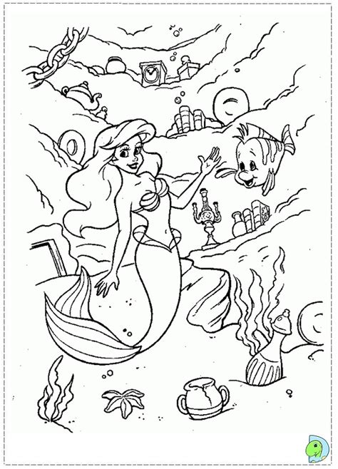 mermaid coloring page dinokidsorg