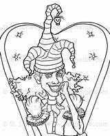 Jester Coloring Pages Court Wicked Template Etsy Choose Board sketch template