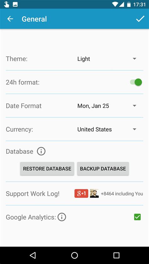 work log apk  android