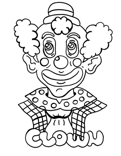 printable clown coloring pages  kids