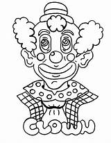 Clown Coloring Pages Happy Circus Face Printable Scary Print Sad Kids Sheets Faces Clowns Color Clipart Drawing Colouring Halloween Hellokids sketch template