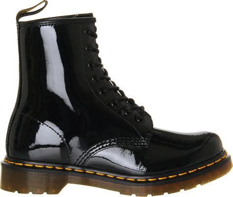dr martens   eye patent leather boots  black patent black  men lyst