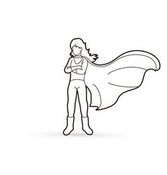 outline female superhero template jacks boy blog