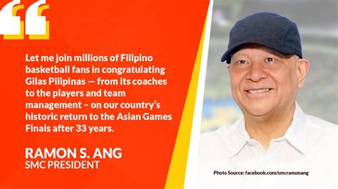 Ramon Ang Hails Gilas Triumph At Asian Games — Ikot Ph