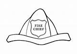 Fire Helmet Template Coloring Pages sketch template