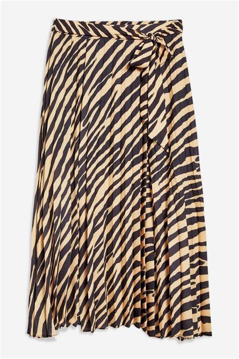 zebra print pleat midi skirt with images midi wrap skirt pleated midi skirt zebra print