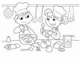 Coloring Pages Baking Bakery Kids Cooking Printable Pastry Children Drawing Young Baked Goods Quotes Colouring Sheets Cook Getdrawings Getcolorings Print sketch template