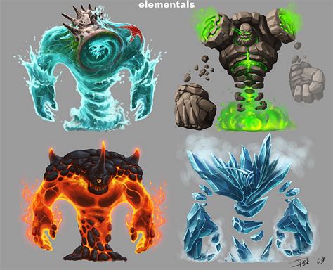 elementals  dskss  deviantart