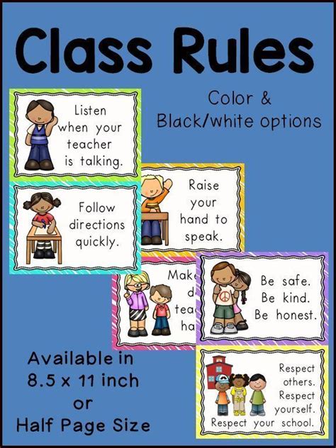 Class Rules Posters So Cute Classroom Rules Kindergarten