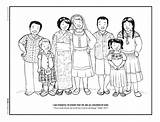 Coloring Kids Family Pages Church God Lds Each Other Children Helping Around Different Printable Colouring Youth Jesus Together Clipart Service sketch template