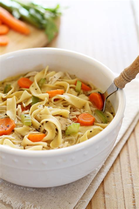 Quick And Easy Chicken Noodle Soup Love Grows Wild